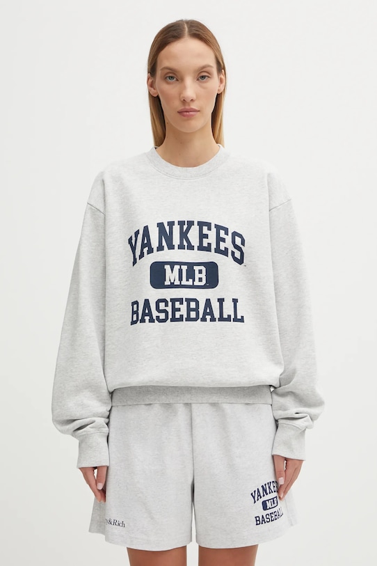 Sporty & Rich bluza Yankees Ivy ST071623660GY03 szary AW25