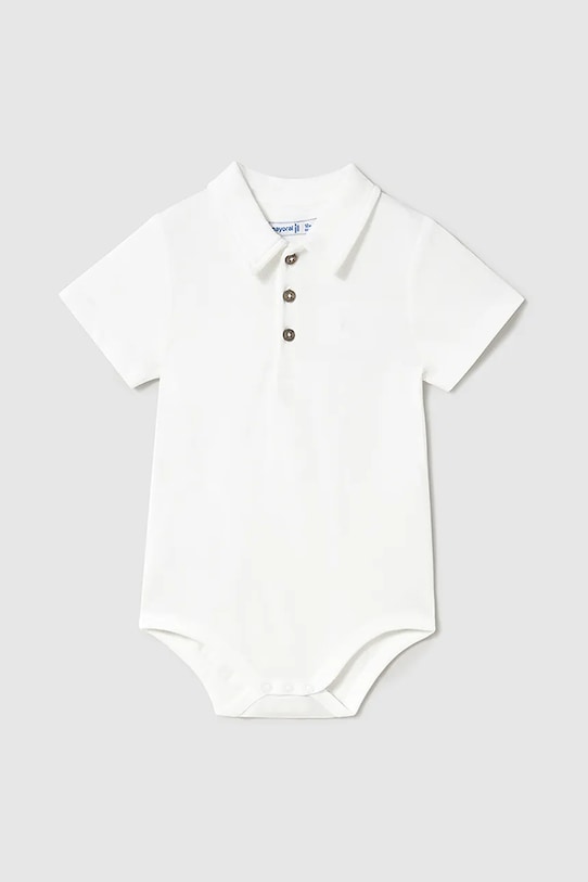 Mayoral body din bumbac pentru bebelusi alb 1744.3C.Baby.PPYA
