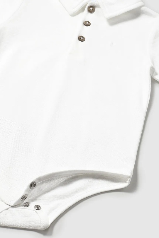 Băieți Mayoral body din bumbac pentru bebelusi 1744.3C.Baby.PPYA alb