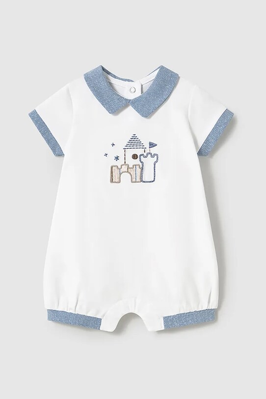 Хлопковый ромпер для младенцев Mayoral Newborn белый 1708.1F.Newborn.PPYH