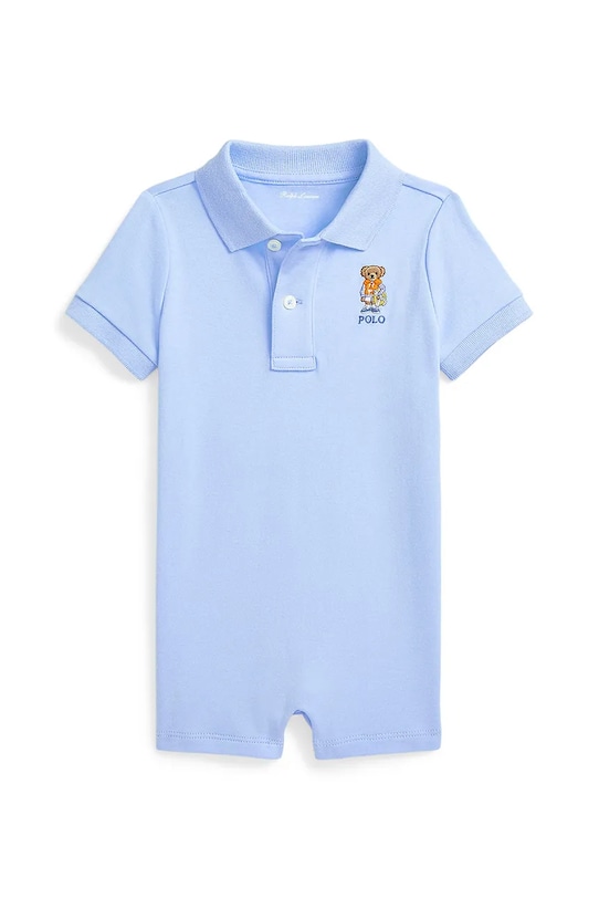 Polo Ralph Lauren rampers bawełniany niemowlęcy niebieski 320965277002