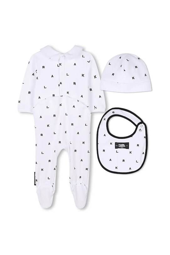 Детский хлопковый комплект Karl Lagerfeld Z30511. белый SS25