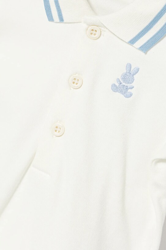 BIMBO United Colors of Benetton body di cotone neonato/a 3CDIAB00M.W.Seasonal bianco