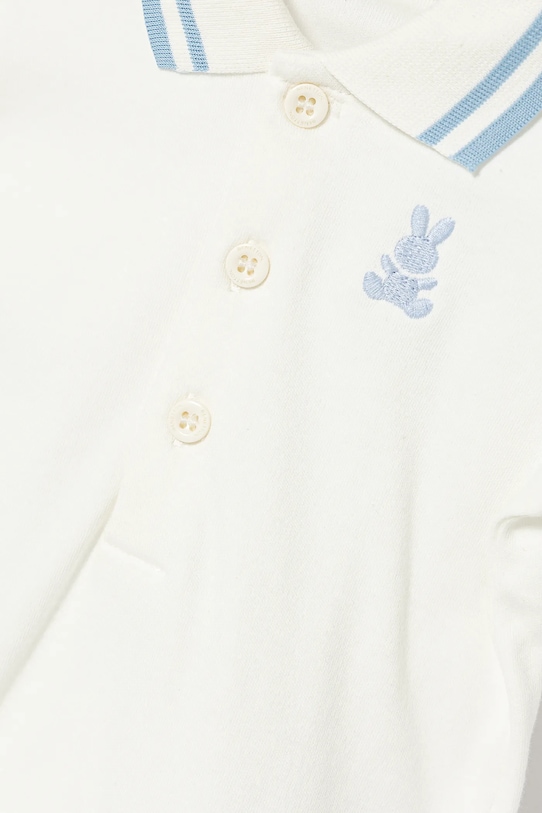 Băieți United Colors of Benetton body din bumbac pentru bebeluși 3CDIAB00M.W.Seasonal alb