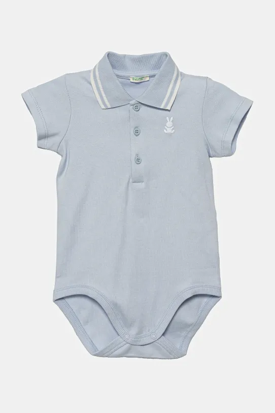 United Colors of Benetton body din bumbac pentru bebeluși albastru 3CDIAB00M.W.Seasonal