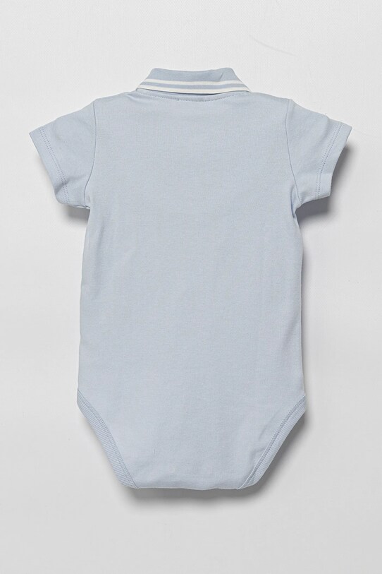 United Colors of Benetton body din bumbac pentru bebeluși 3CDIAB00M.W.Seasonal albastru SS25