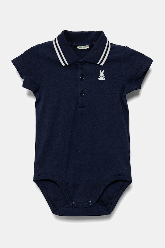 United Colors of Benetton body din bumbac pentru bebeluși bleumarin 3CDIAB00M.W.Seasonal
