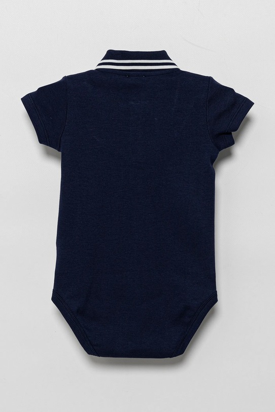 United Colors of Benetton body din bumbac pentru bebeluși 3CDIAB00M.W.Seasonal bleumarin SS25