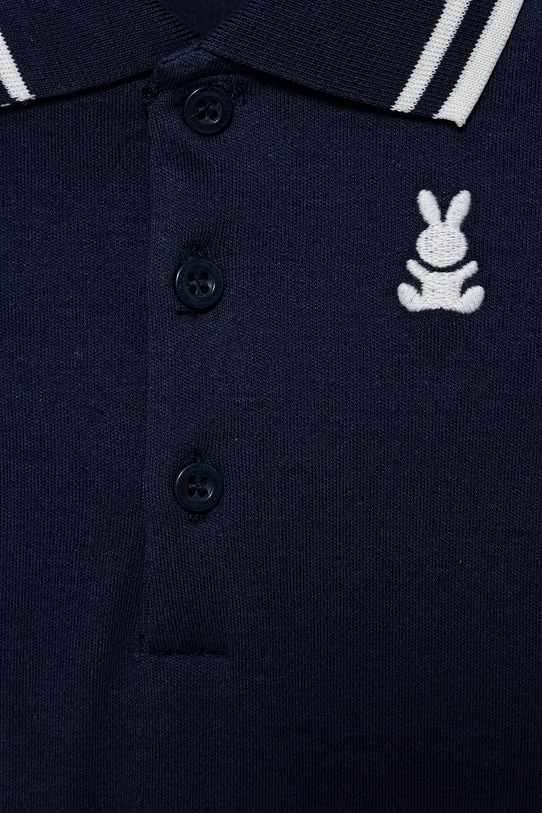 Băieți United Colors of Benetton body din bumbac pentru bebeluși 3CDIAB00M.W.Seasonal bleumarin