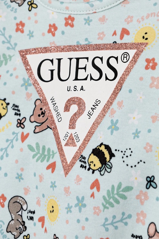 Guess pajacyk niemowlęcy niebieski S5RG00.KA6W4.PPYA