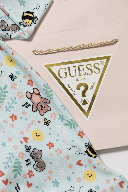 Guess pajacyk niemowlęcy S5RG00.KA6W4.PPYA niebieski