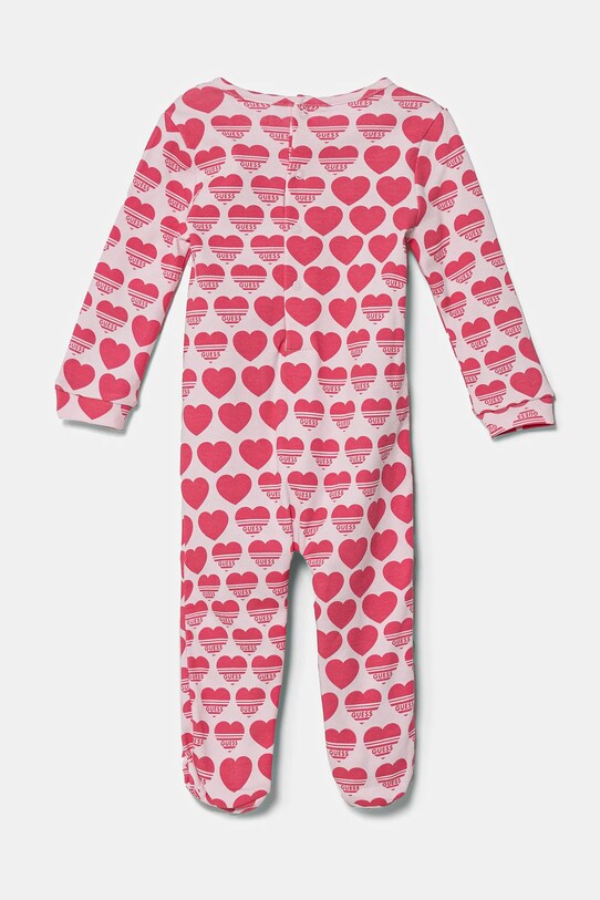 Guess pajacyk niemowlęcy S5RG00.KA6W4.PPYA różowy SS25