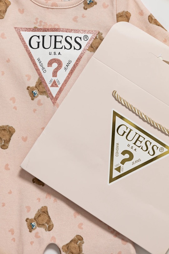 Guess pajacyk niemowlęcy S5RG00.KA6W4.PPYA różowy