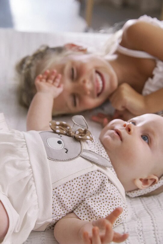 Бавовняний ромпер для немовлят Mayoral Newborn білий 1658.2G.Newborn.PPYH