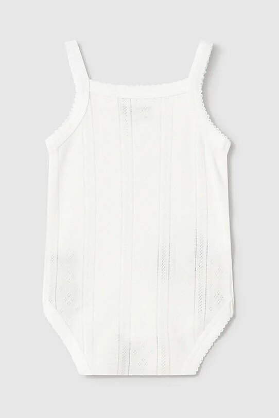 Детское боди из хлопка Mayoral Newborn 1745.2A.Newborn.PPYH белый SS25