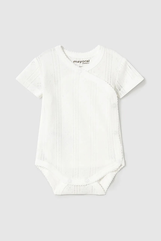 Дитяче бавовняне боді Mayoral Newborn білий 1746.2A.Newborn.PPYH