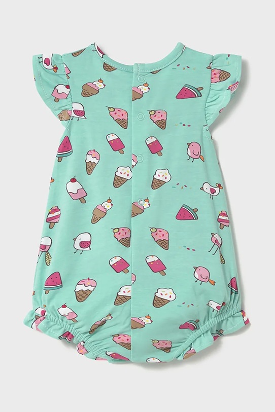 Девочка Хлопковый ромпер для младенцев Mayoral Newborn 3 шт 1758.2S.Newborn.PPYH бирюзовый