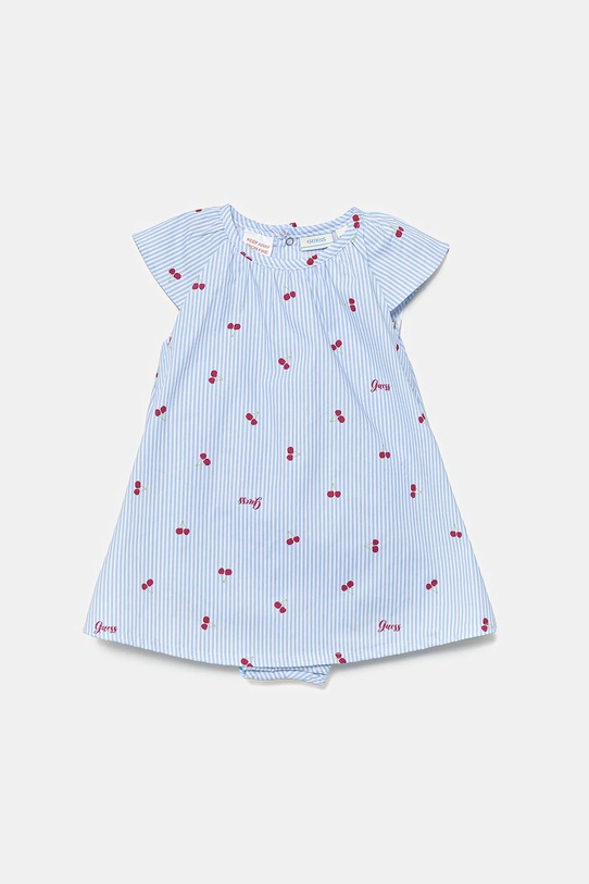 Guess sukienka niemowlęca wzorzyste niebieski S5GG02.WFBM0.PPYA