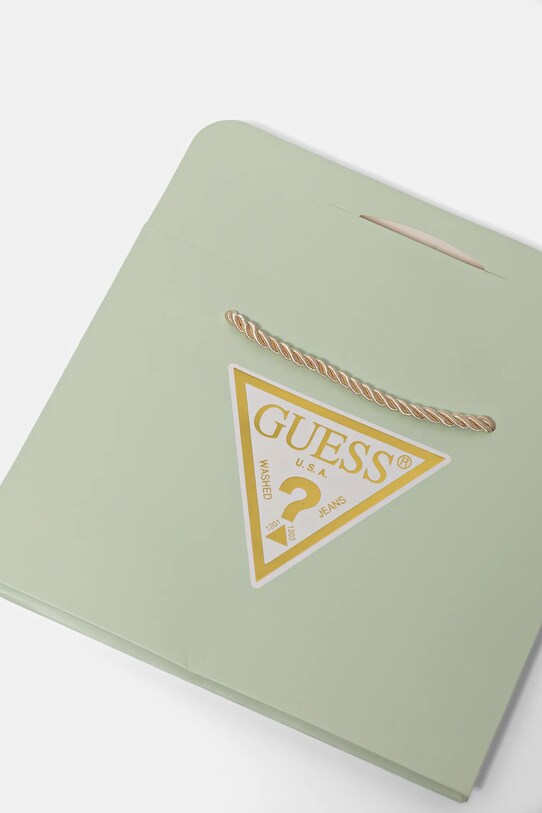 Guess rampers bawełniany niemowlęcy beżowy S5GG06.WH6K4.PPYA