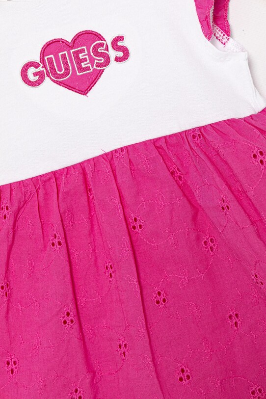 Fete Guess body din bumbac pentru bebeluși S5GG08.K6YW4.PPYA roz