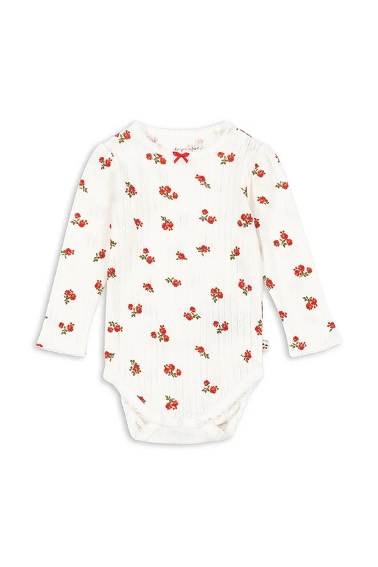 Konges Sløjd body din bumbac pentru bebeluși MINNIE BODY GOTS Produs pentru bebe bej KS102585