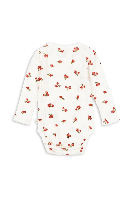 Konges Sløjd body din bumbac pentru bebeluși MINNIE BODY GOTS KS102585 bej SS25