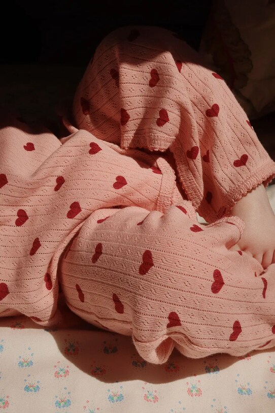 Бавовняні дитячі повзунки Konges Sløjd MINNIE ONESIE GOTS KS102586