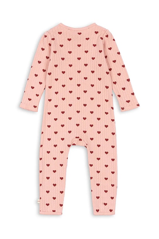 Lány Konges Sløjd pamut baba nadrág MINNIE ONESIE GOTS KS102586 rózsaszín