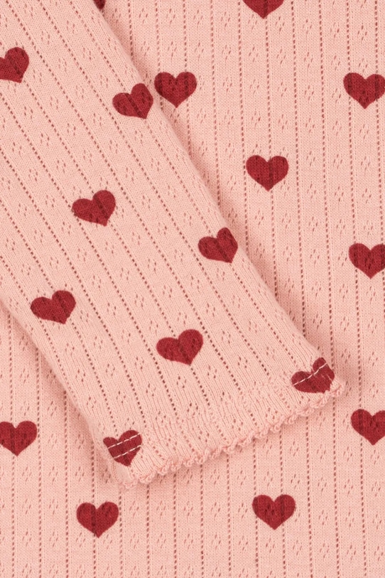 Konges Sløjd pamut baba nadrág MINNIE ONESIE GOTS KS102586 rózsaszín