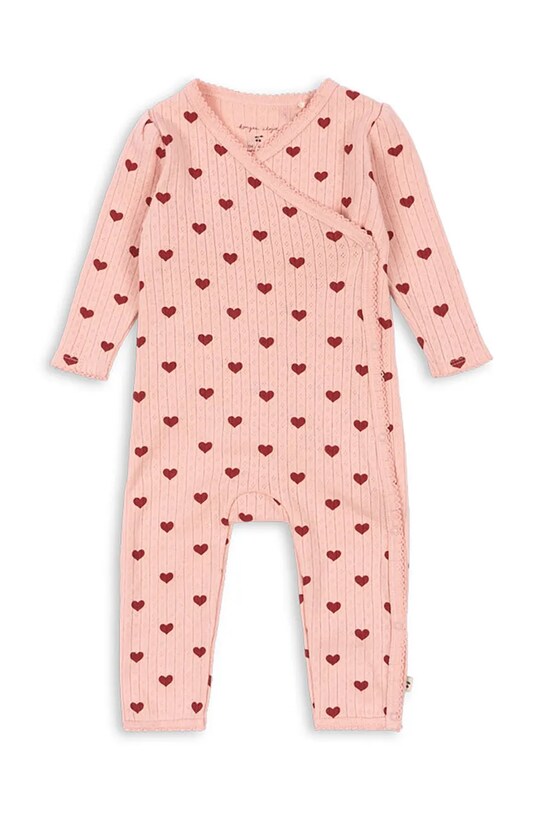 Konges Sløjd śpioszki niemowlęce MINNIE NEWBORN ONESIE GOTS Produkt niemowlęcy różowy KS102588