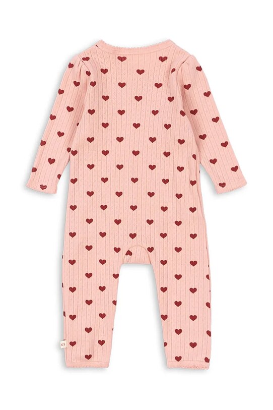 Konges Sløjd śpioszki niemowlęce MINNIE NEWBORN ONESIE GOTS KS102588 różowy SS25