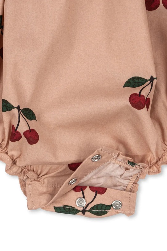 Konges Sløjd body din bumbac pentru bebelusi VERBENA ROMPER GOTS KS102299 roz