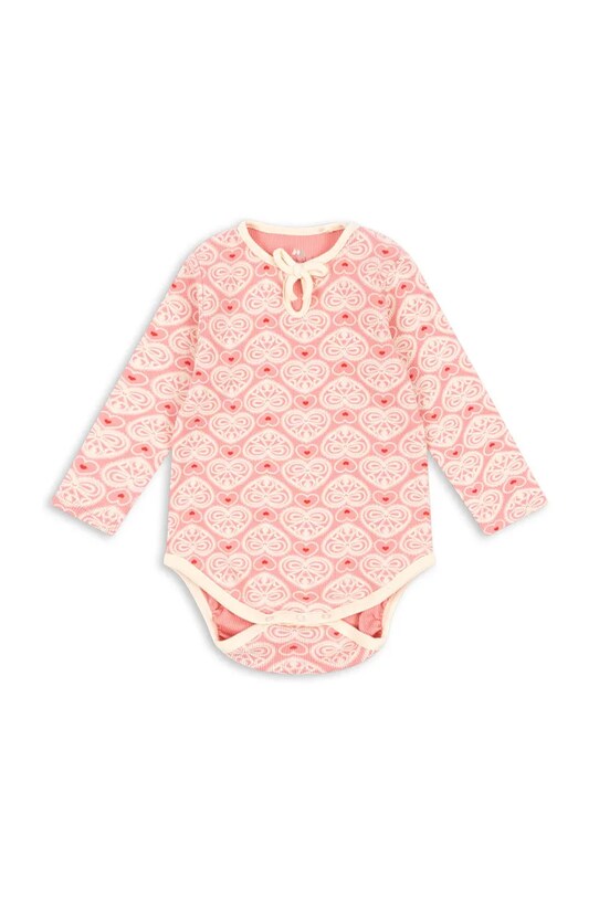 Боді для немовлят Konges Sløjd ELLA BODY GOTS Для немовлят рожевий KS102670