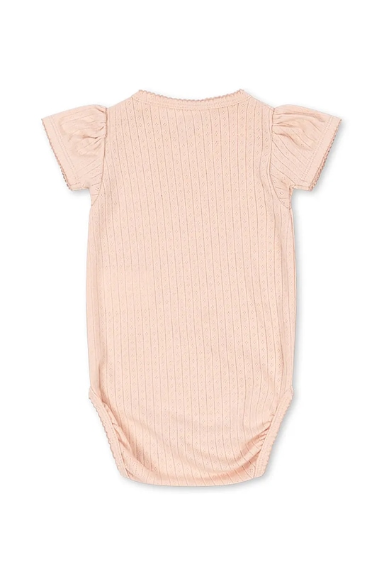 Konges Sløjd body bawełniane niemowlęce MINNIE PUFF SLEEVE BODY GOTS KS103148 różowy SS25
