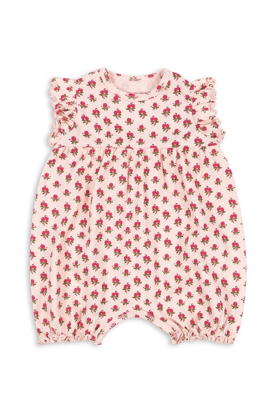 Konges Sløjd rampers niemowlęcy CHLEO FRILL ROMPER OCS KS103198 różowy SS25