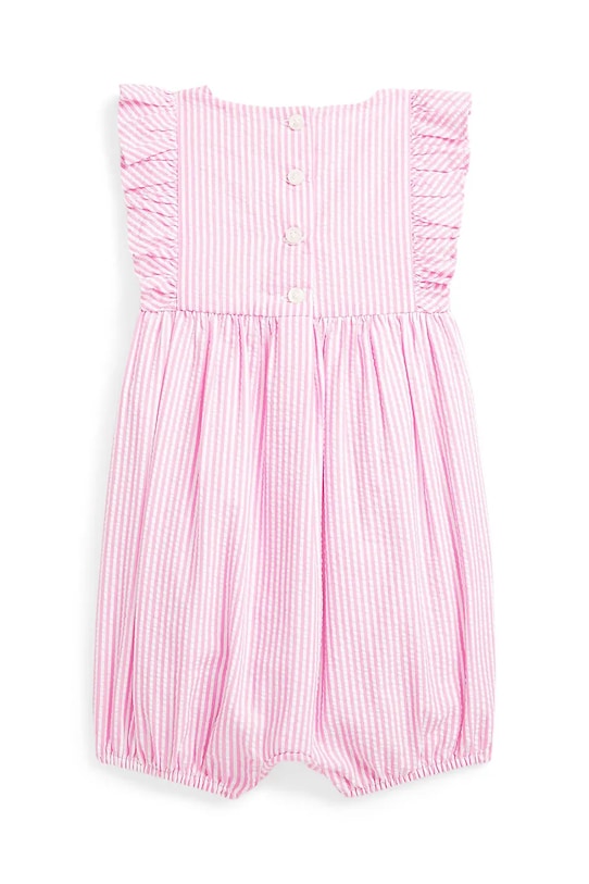 Бавовняний ромпер для немовлят Polo Ralph Lauren 310965362001 рожевий SS25