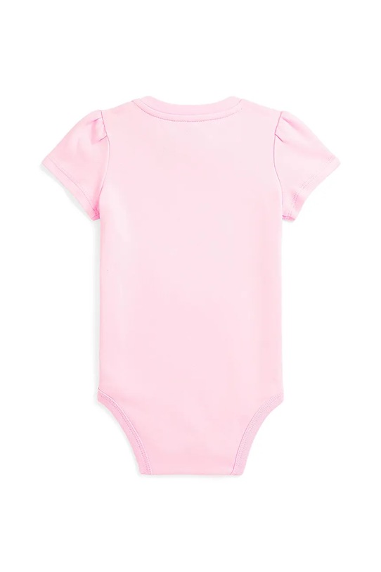 Polo Ralph Lauren body bawełniane niemowlęce 310975353001 różowy SS25
