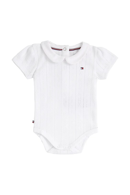 Bavlnené body pre bábätká Tommy Hilfiger biela KN0KN02034.PPYA