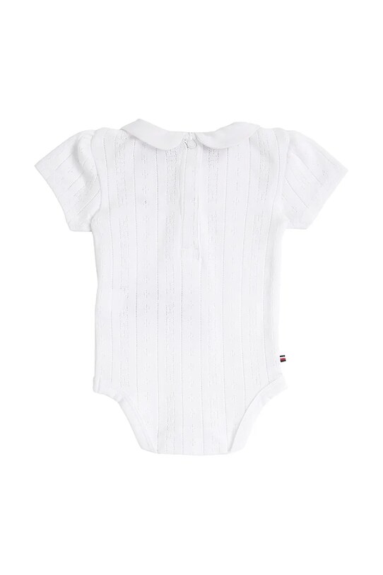 Βαμβακερά φορμάκια για μωρά Tommy Hilfiger KN0KN02034.PPYA λευκό SS25