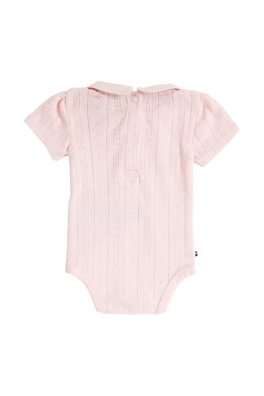 Дитяче бавовняне боді Tommy Hilfiger KN0KN02034.PPYA рожевий SS25