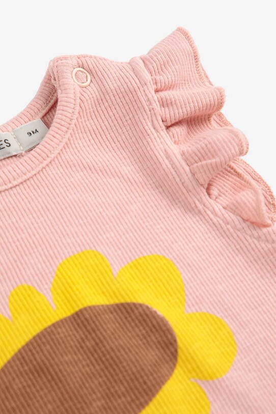 Lány Bobo Choses gyerek body Sunflower 125AB108 narancssárga