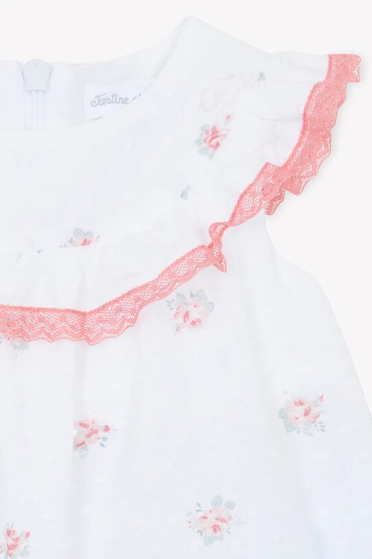 Lány Tartine et Chocolat pamut baba body CA33090.80 fehér