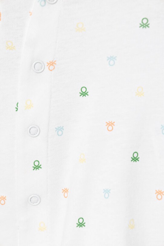 Дівчинка Дитячі бавовняні повзунки United Colors of Benetton 3PWB0T02D.W.Seasonal білий