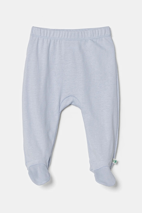 Bombažni otroški kombinezon United Colors of Benetton 2-pack 3PWB0F009.W.Seasonal modra SS25