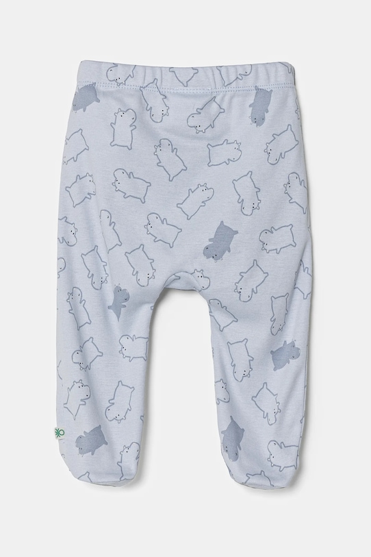 Bombažni otroški kombinezon United Colors of Benetton 2-pack 3PWB0F009.W.Seasonal modra