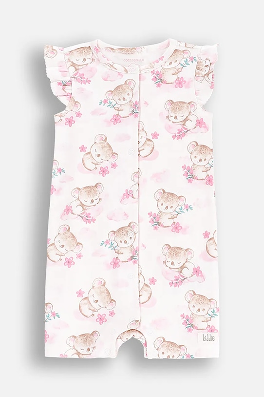 Coccodrillo salopete bebeluși din bumbac bej WC5404301USG