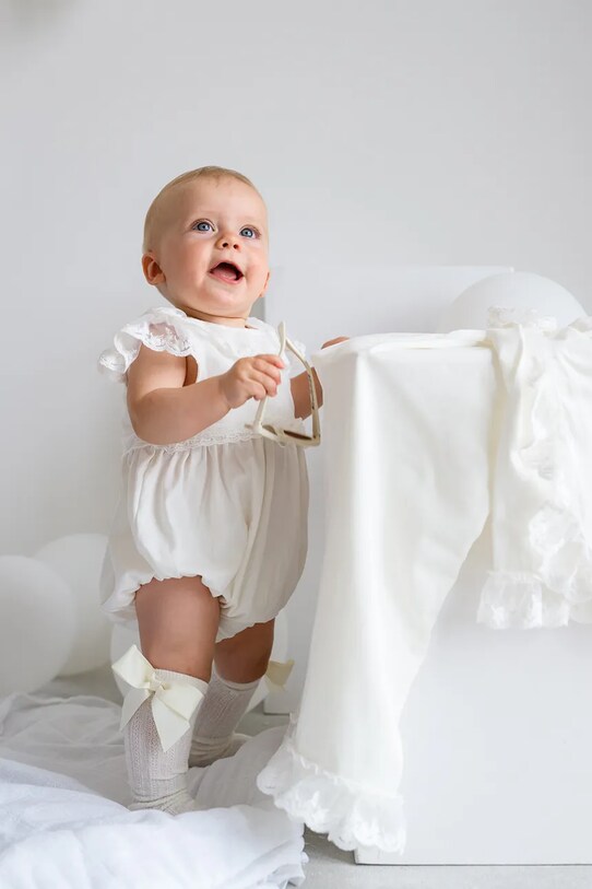 Бебешко боди Jamiks SOMI SOMI.Rampers.JLH134.G бял