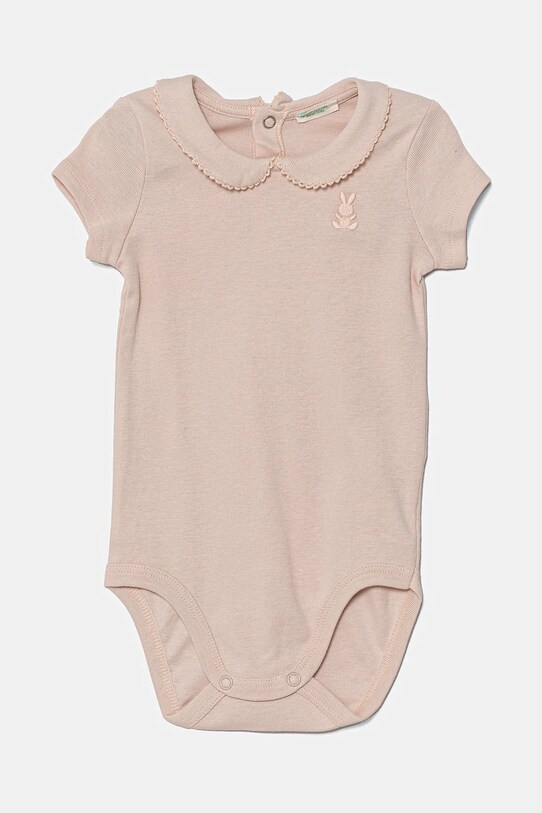 United Colors of Benetton body bawełniane niemowlęce Produkt niemowlęcy różowy 3I9WAB00Q.W.Seasonal