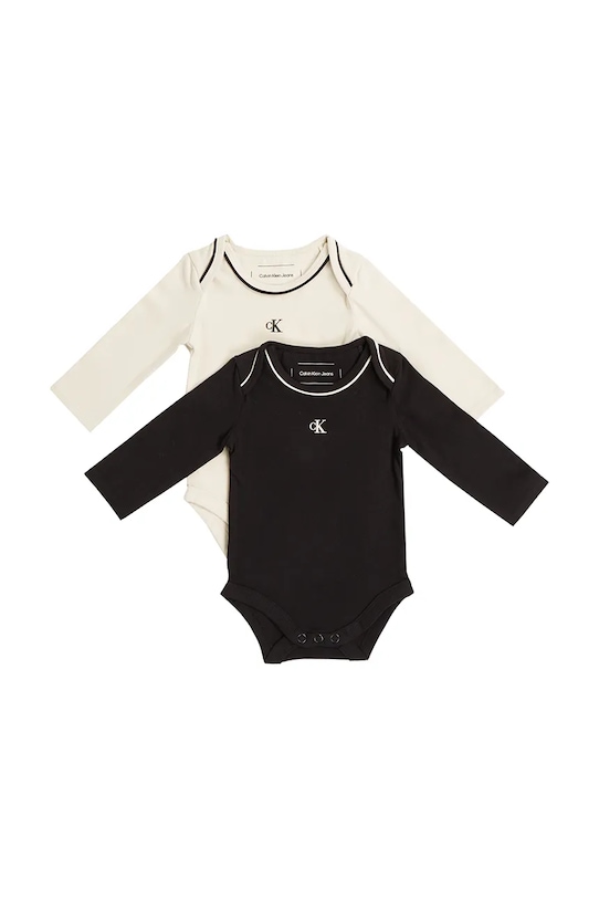 Φορμάκι μωρού Calvin Klein Jeans 2-pack 2-pack μαύρο IN0IN00111.PPYA