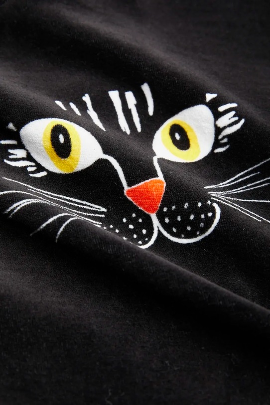 Mini Rodini salopete din bumbac pentru bebelusi Cat face negru 2374012199